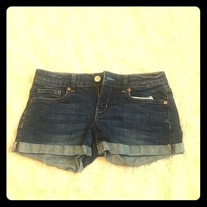 Blue Jean midi shorts